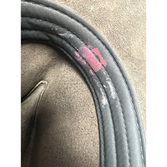 Minnetonka Genuine Leather Hat Size Large Brown Distressed - Picture 6 of 8